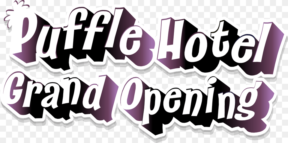 Puffle Hotel Grand Opening Hotel, Text, Dynamite, Weapon Free Transparent Png