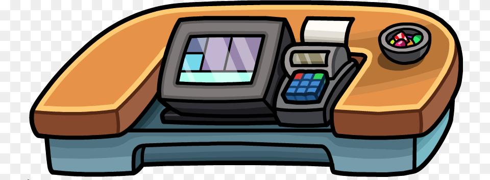 Puffle Hotel Roof Cash Register Cash Register In Hotel, Machine, Car, Limo, Transportation Free Png Download