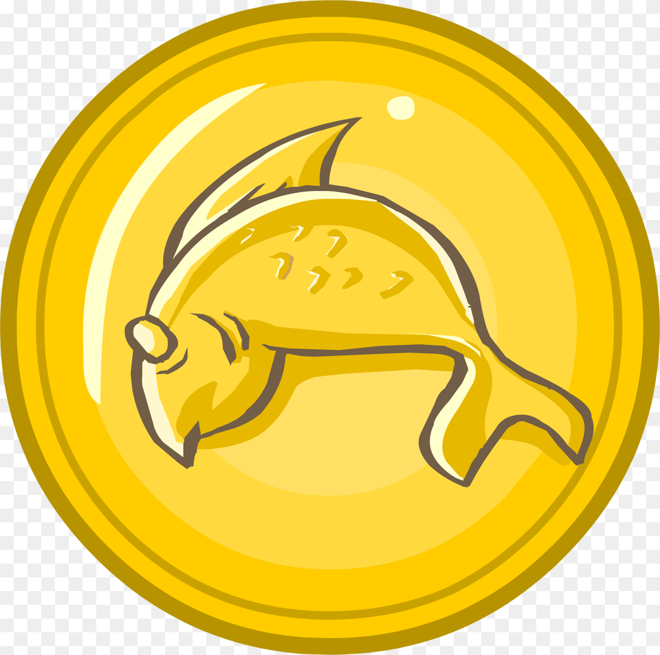 Puffle Rescue Coin Coin, Gold, Money, Disk Free Transparent Png