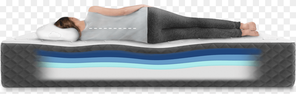Puffy Lux Mattress, Adult, Female, Person, Woman Png Image