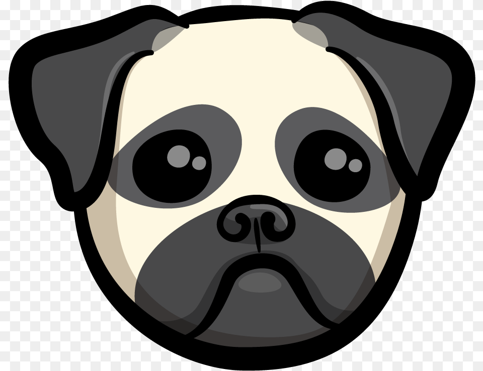Pug, Person, Head, Animal, Pet Free Png Download