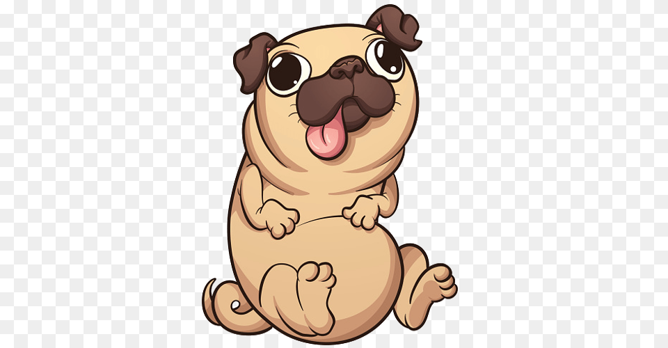 Pug Cartoon Clipart, Animal, Mammal, Canine, Dog Free Png