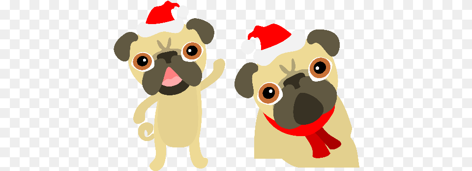 Pug Christmas Christmas Pug Clipart, Animal, Mammal, Canine, Pet Png