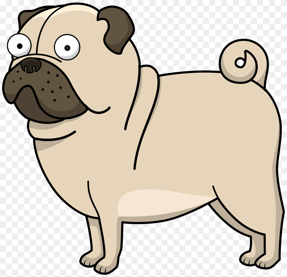 Pug Clipart, Animal, Canine, Mammal, Dog Free Transparent Png