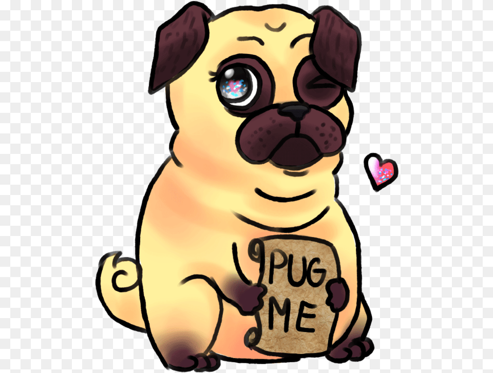 Pug Clipart Puppy Transparent Cartoon Jingfm Anime Pug, Baby, Person, Animal, Canine Free Png
