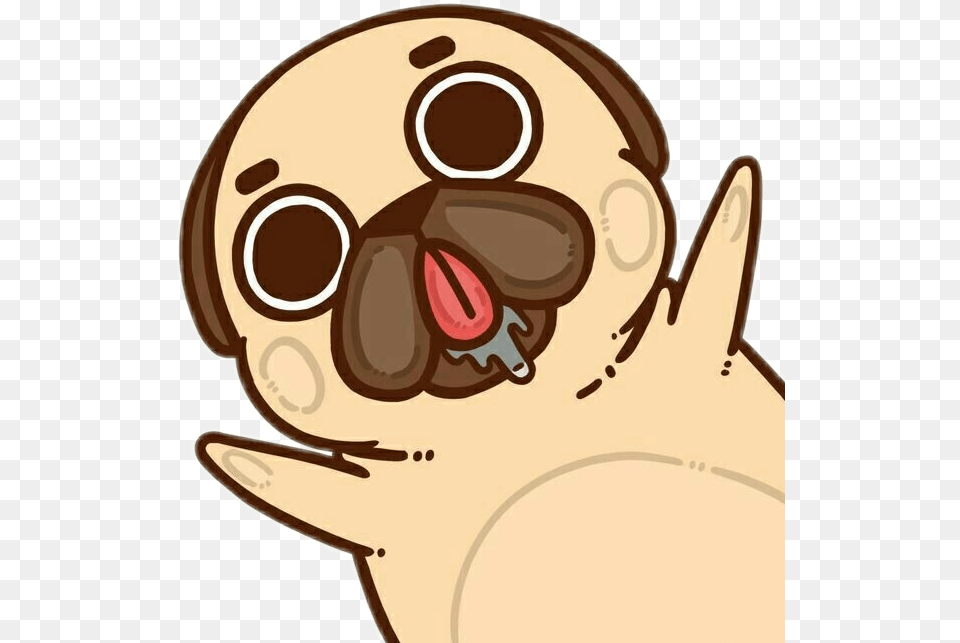 Pug Cute Dog Lovely Kawaii Ftecats Animated Puglie Pug Gif, Animal, Baby, Mammal, Person Free Png Download