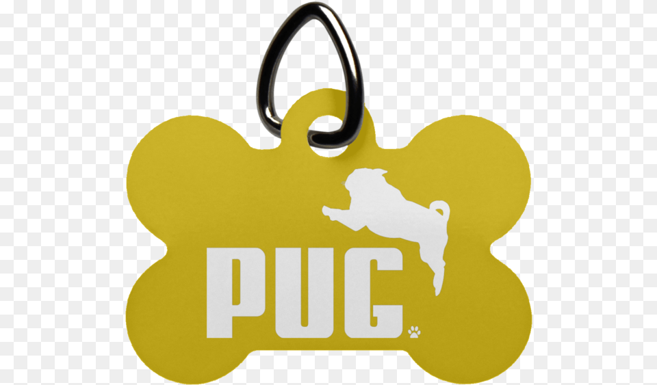 Pug Dog Bone Pet Tag Pet Tag, Accessories, Bag, Handbag, Logo Png Image