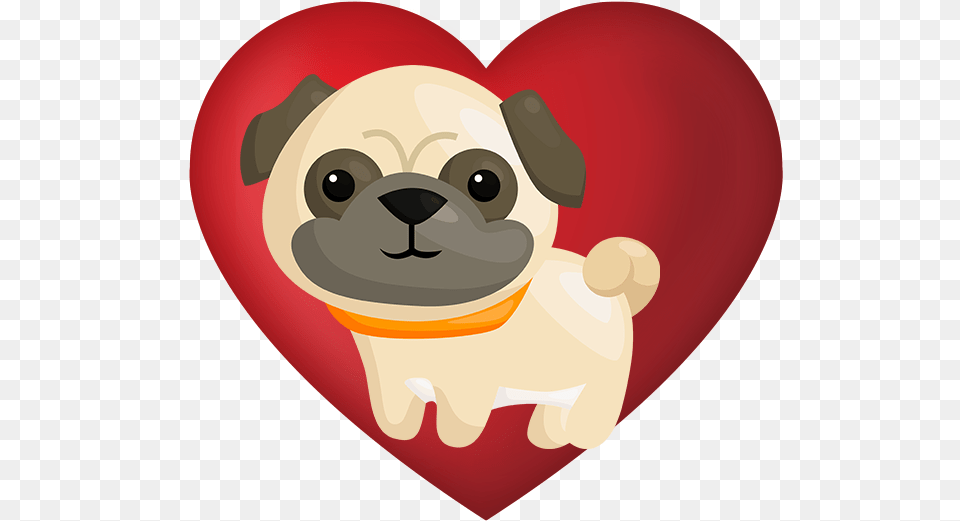 Pug Emoji Amp Stickers Messages Sticker 8 Puppy, Animal, Canine, Dog, Mammal Free Transparent Png