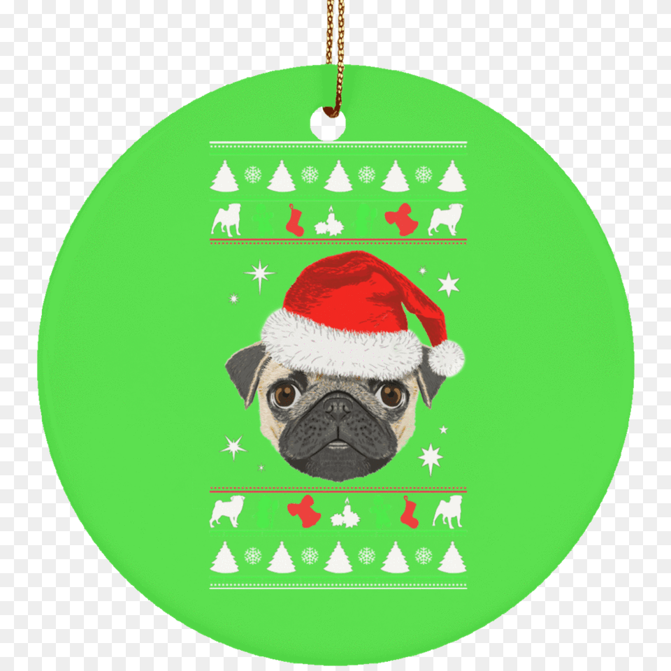 Pug Face Christmas Ornaments The Pug Life Store, Accessories, Animal, Canine, Dog Png Image