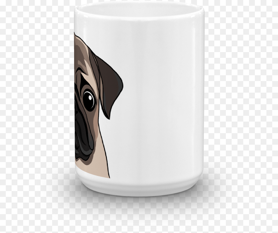 Pug Face Coffee Mug Pug, Cup, Pottery, Art, Porcelain Free Transparent Png