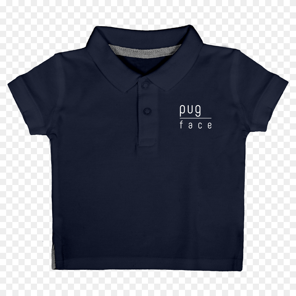 Pug Face Designer Polo Shirt For Babies, Clothing, T-shirt Png Image