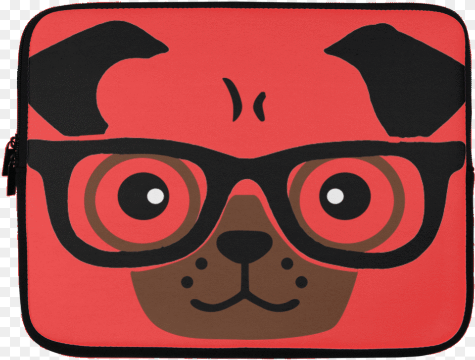 Pug Laptop Sleeve Pug Phone Case Clipart Full Pug Life, Accessories, Glasses, Bag, Handbag Free Png