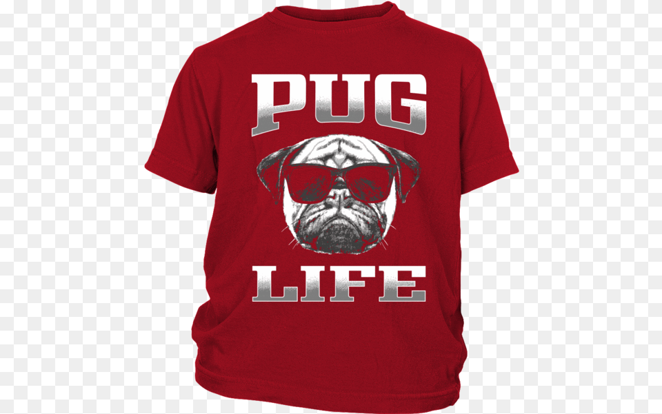Pug Life 2 Kids T Shirt Active Shirt, T-shirt, Clothing, Sunglasses, Accessories Free Png Download