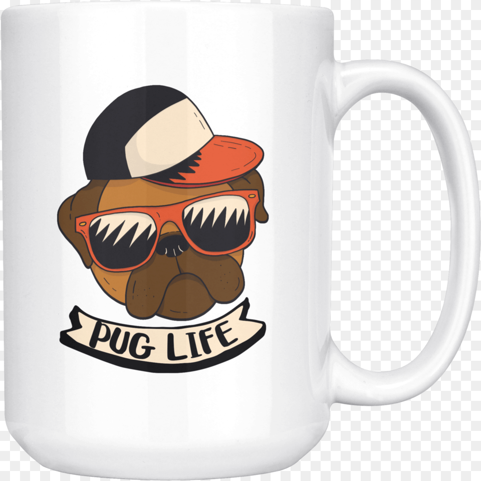 Pug Life Mug Mug, Cup, Accessories, Sunglasses, Beverage Free Png Download