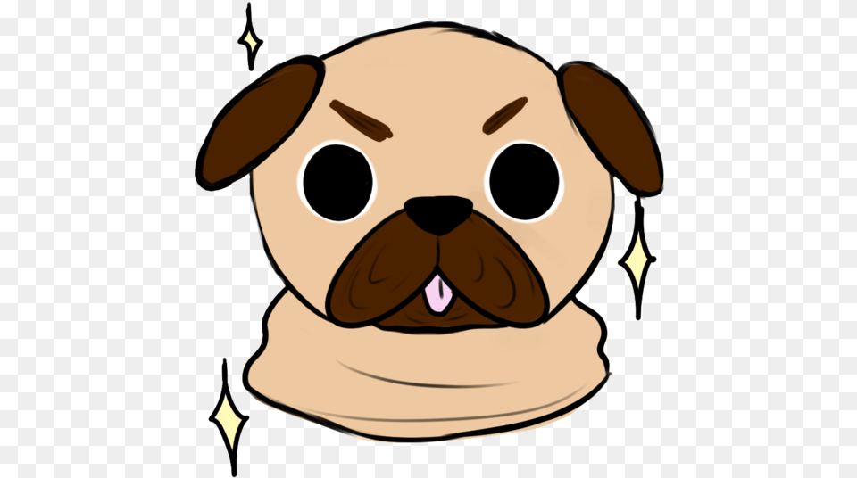 Pug Love Pugs Dogs Pug Clipart Full Size Discord Puppy Emotes Head, Person, Face, Nature Free Transparent Png