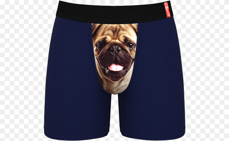 Pug Print Ball Hammock Boxer Briefs For Men Mens Wolf Printed Briefs, Clothing, Shorts, Animal, Canine Free Transparent Png