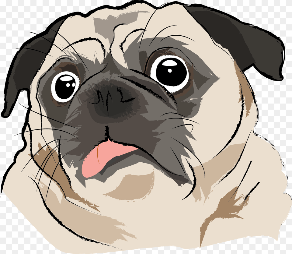 Pug Pug Dog Vector Art, Baby, Person, Animal, Canine Free Png Download