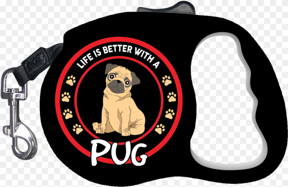 Pug Retractable Dog Leash, Cushion, Home Decor, Animal, Canine Free Png Download