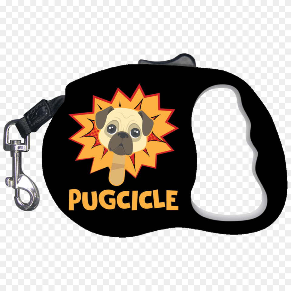 Pug Retractable Dog Leash Crispytees, Accessories, Bag, Handbag, Electronics Free Transparent Png