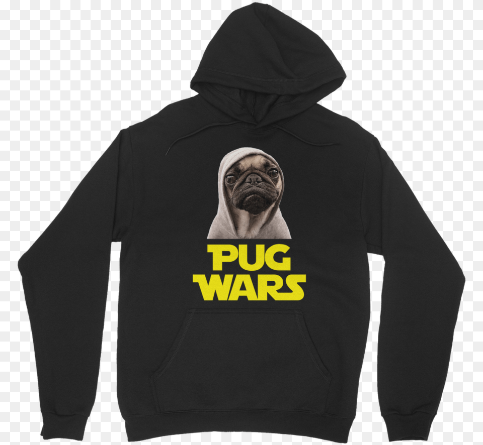 Pug Wars The Last Pug Classic Adult Hoodie Star Wars, Knitwear, Clothing, Sweatshirt, Sweater Free Png