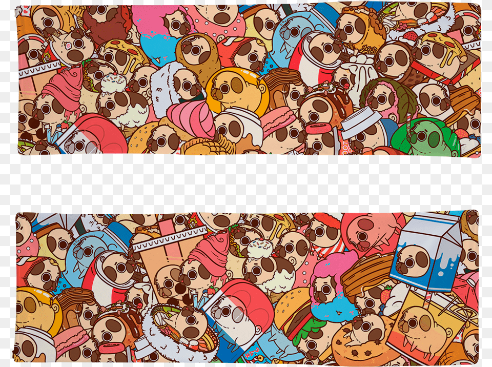 Puglie Wuglie Pile Body Pillow Case Puglie Pug Wallpaper Iphone, Art, Book, Collage, Comics Free Png Download