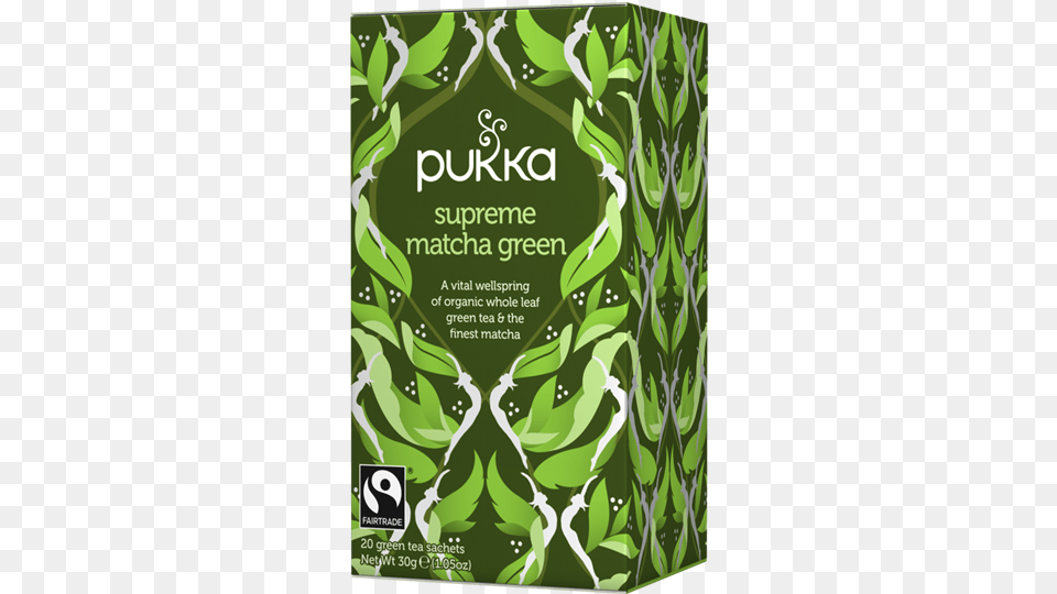 Pukka Organic Supreme Matcha Green Tea Hk Healthy And Pukka Organic Pukka Supreme Matcha Green Tea, Advertisement, Herbal, Herbs, Plant Png Image