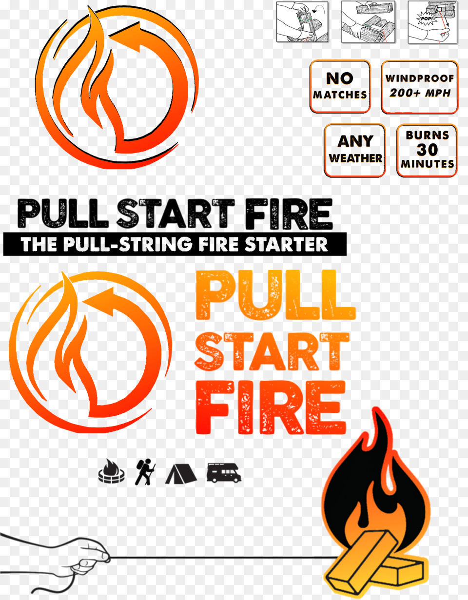 Pull Start Fire, Book, Publication, Flame Free Transparent Png