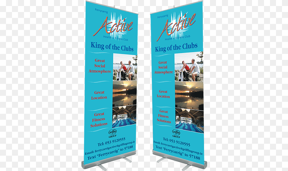 Pull Up Banners Roll Up Banner, Advertisement, Poster, Person, Bicycle Free Png