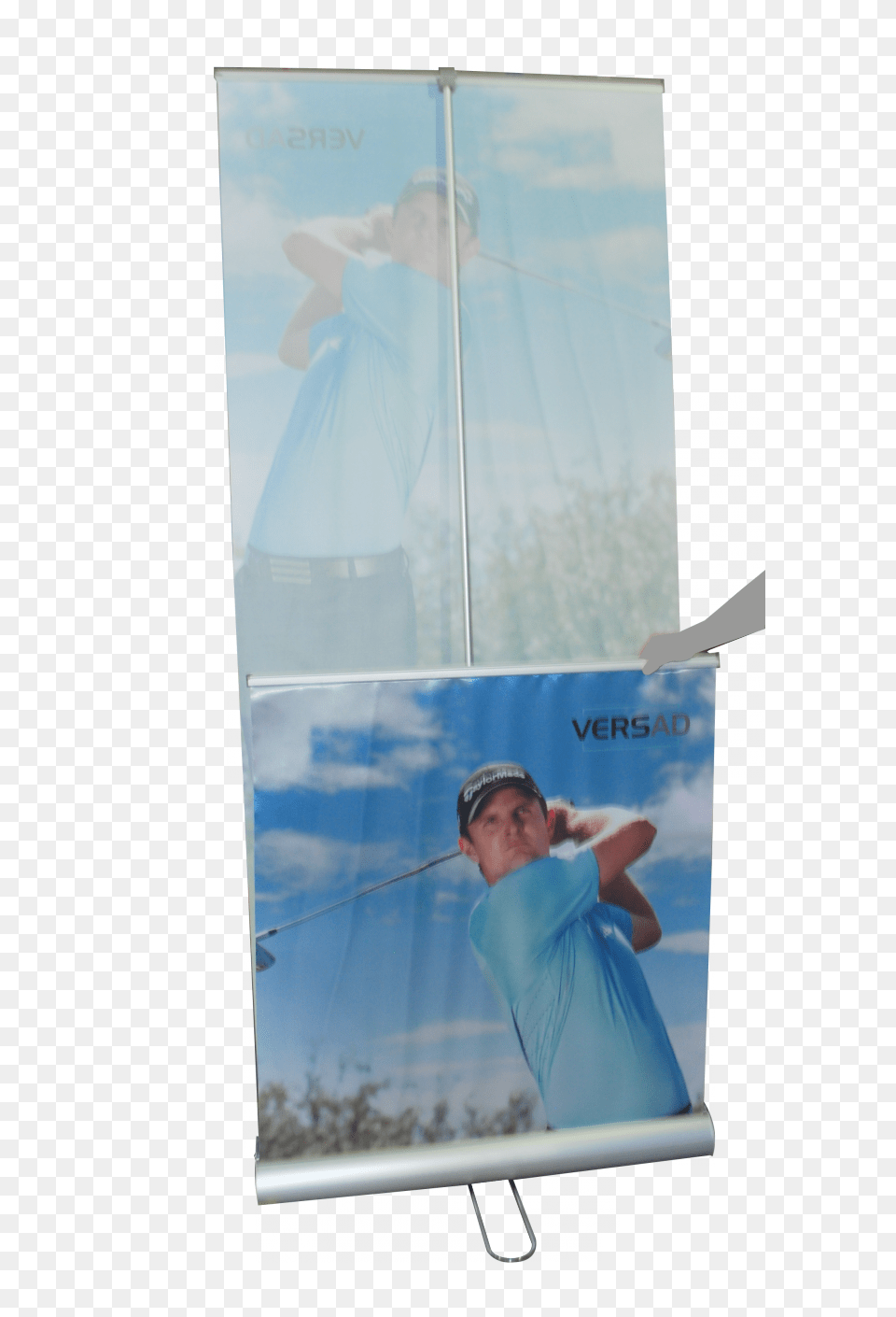 Pull Up Vertical Retractable Banner Double Sided Sail, Art, Collage, Adult, Person Png