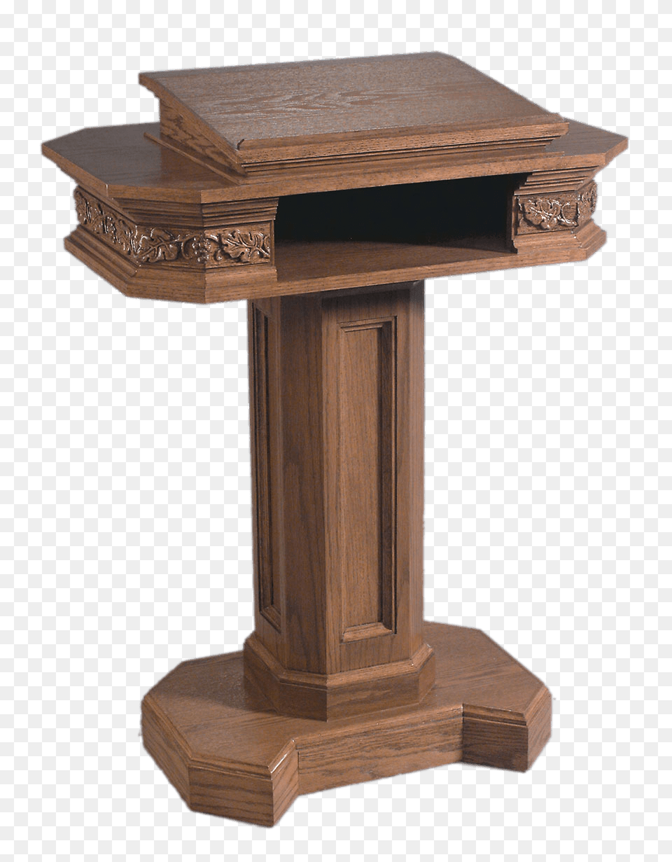 Pulpit With Compartment, Furniture, Table, Crowd, Person Free Png Download