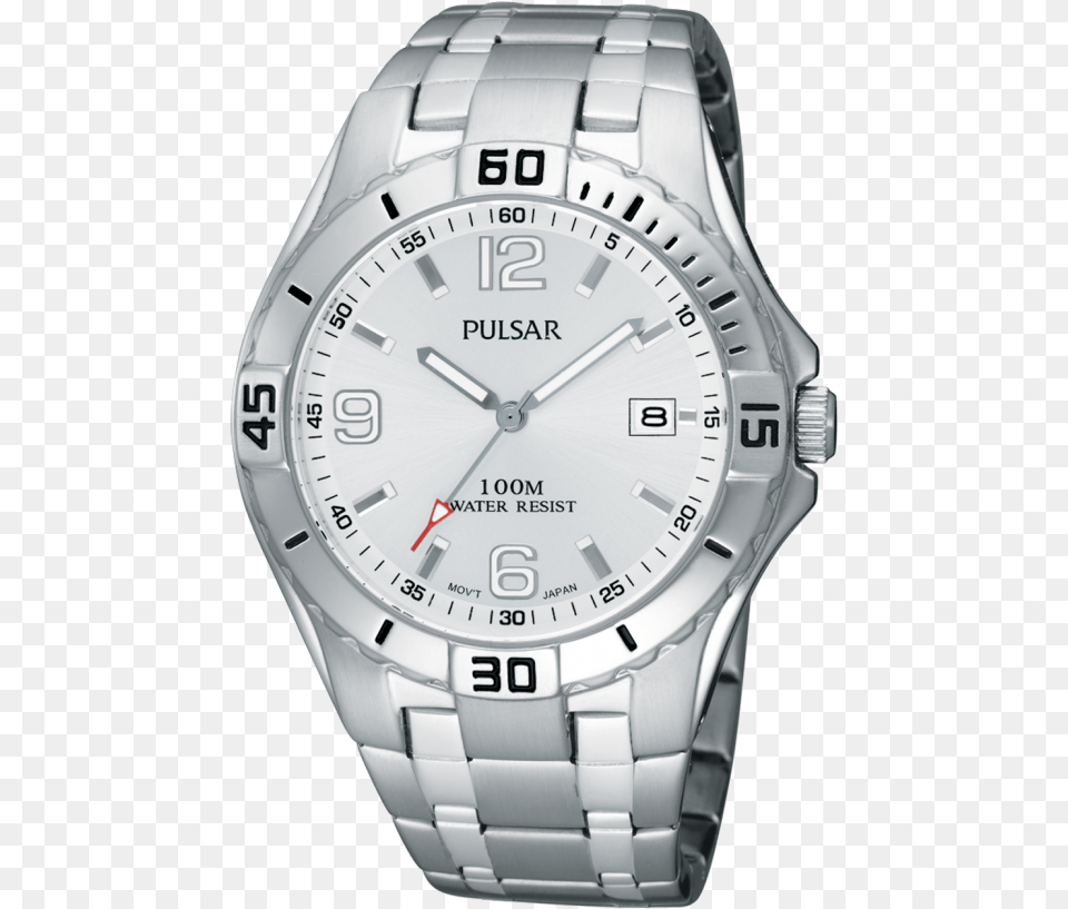 Pulsar Mens Pxh705 Mens Stainless Steel Pulsar Watches, Arm, Body Part, Person, Wristwatch Png Image
