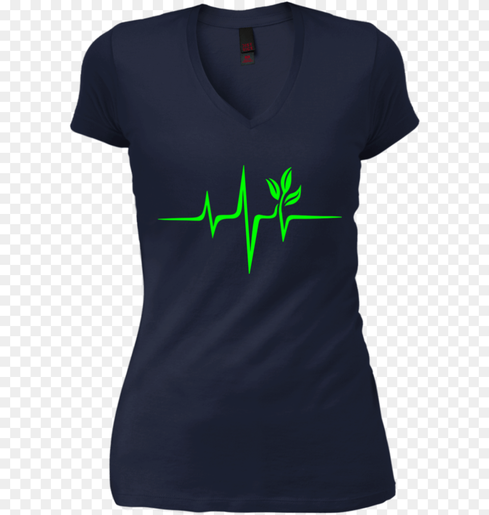 Pulse Green Go Vegan Save Earth Wave Heartbeat T Shirt Active Shirt, Clothing, T-shirt, Adult, Male Free Transparent Png
