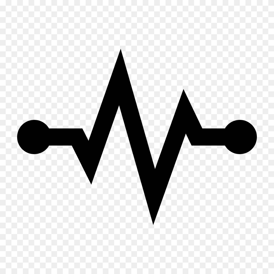 Pulse Icon, Gray Png