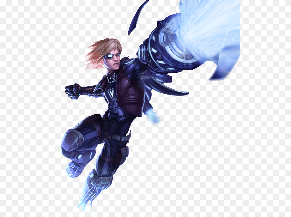 Pulsefire Ezreal Skin Image Mobile Legends Hero Book, Comics, Publication, Adult Free Transparent Png