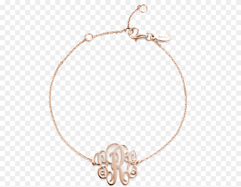 Pulsera De Monograma Plata Chapado En Oro Rosa Bracelet, Accessories, Jewelry, Necklace Png