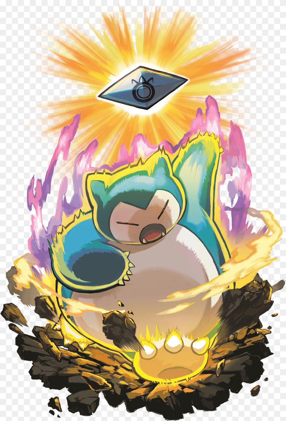 Pulverizing Snorlax Pokemon Sun And Moon Game Switch Png Image