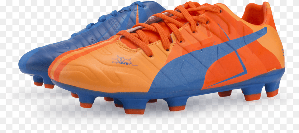 Puma Kids Evopower 3 H2h Fg Orange Clown Fishelectric Soccer Cleat, Clothing, Footwear, Shoe, Sneaker Free Transparent Png