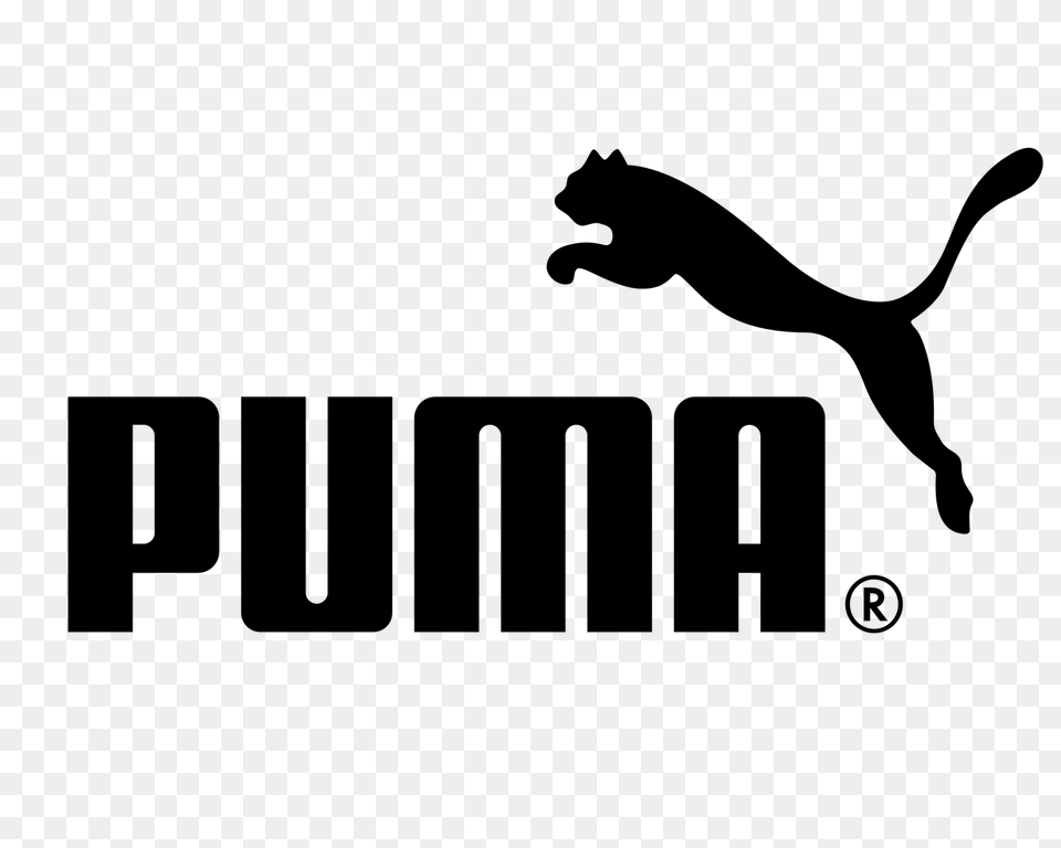 Puma Logo, Gray Free Png