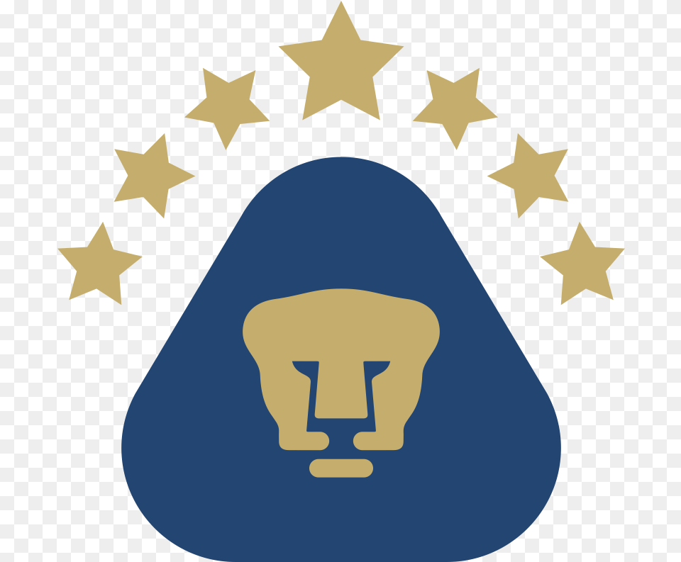 Puma Logo Clipart Dream League Soccer Red Stars In A Pumas Logo, Light, Lighting, Symbol, Star Symbol Png Image