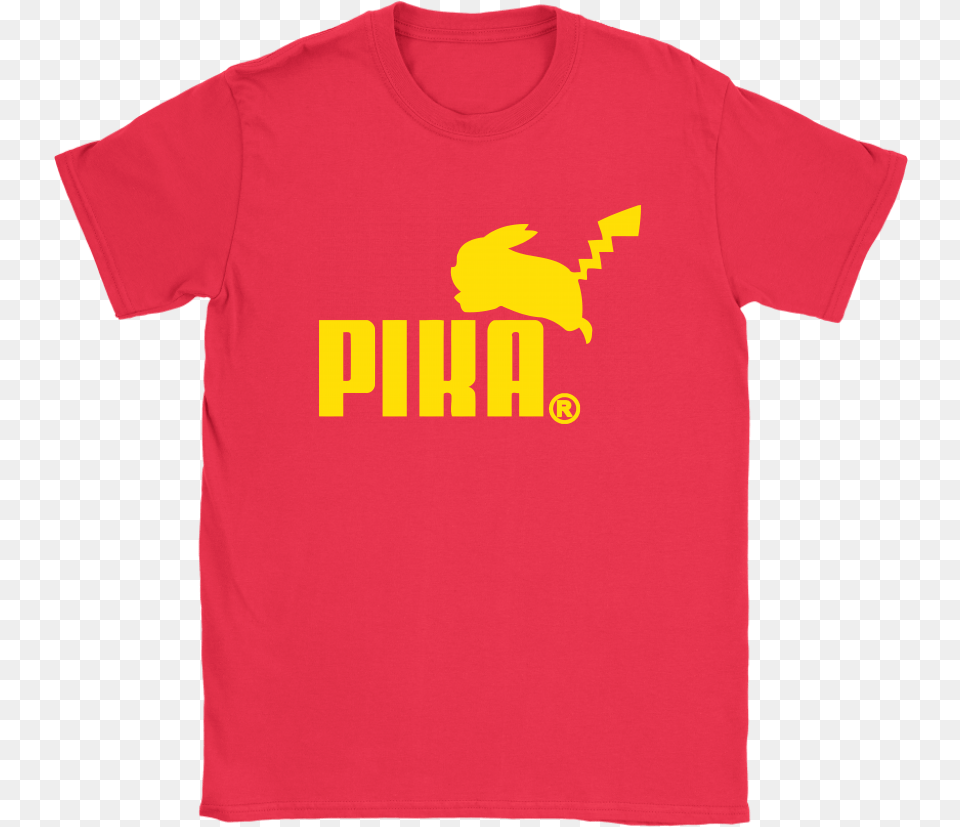 Puma Logo Pika Pokemon Pikachu Mashup Shirts U2013 Potatotee Store Funny New England Patriots Shirts, Clothing, Shirt, T-shirt Png Image
