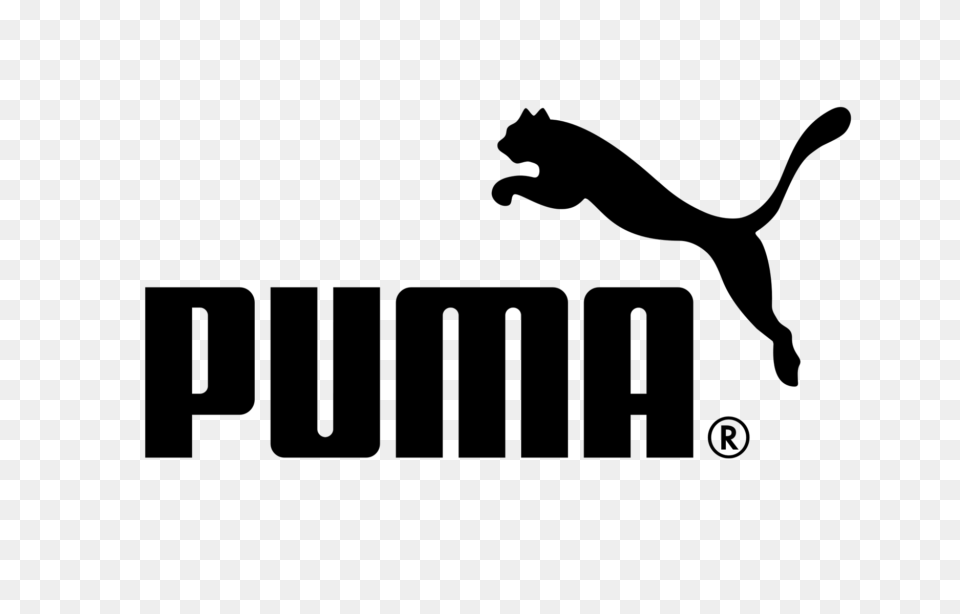 Puma Logo Background, Gray Free Transparent Png
