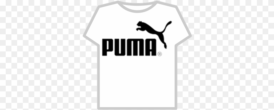 Puma Roblox T Shirt File, Clothing, T-shirt, Animal, Mammal Free Transparent Png