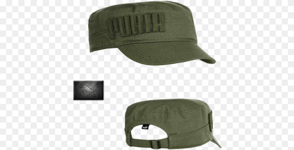 Puma Simon Military Cap Olive Green Olive Green Puma Hat, Baseball Cap, Clothing Png Image