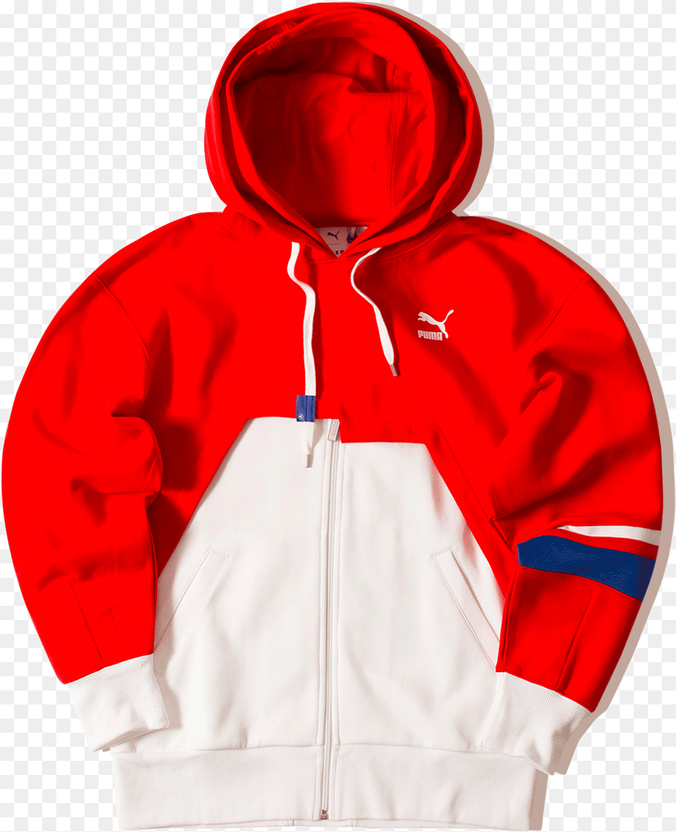Puma Sweaters Puma X Ader Fz Hoodie Red 52 Hoodie, Clothing, Coat, Hood, Jacket Free Png Download