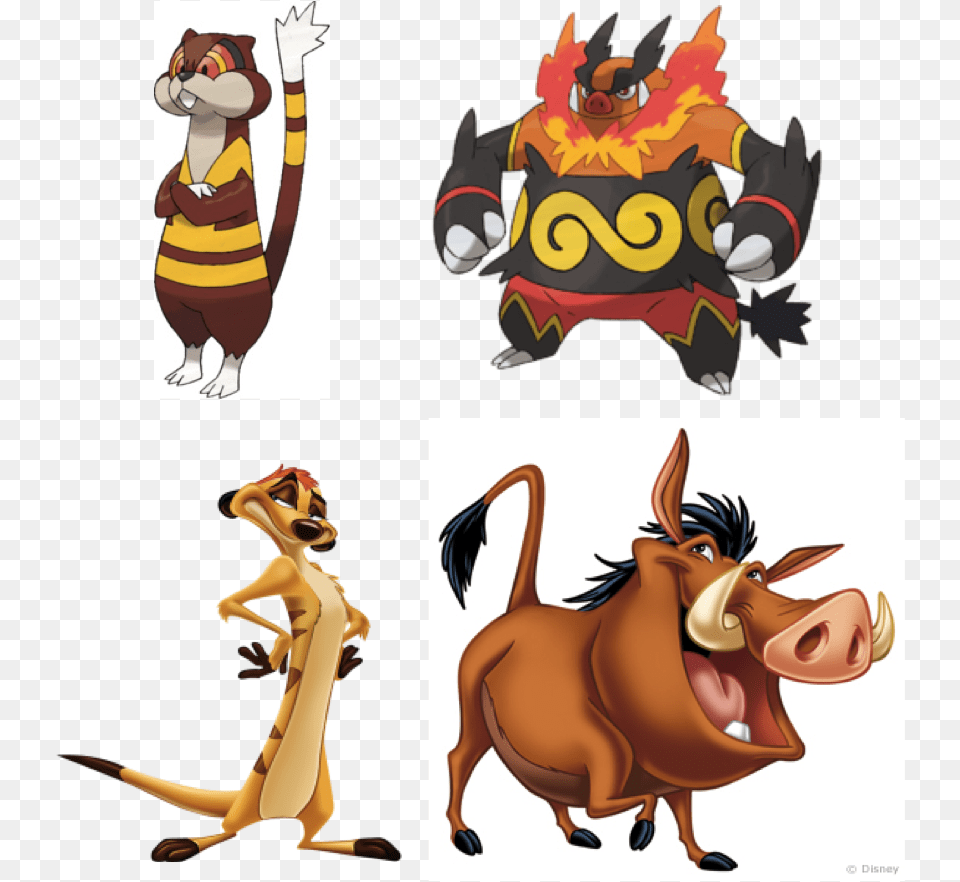 Pumba What About Timon And Pumbaa Pokemon Emboar Disney Pumba, Adult, Book, Comics, Female Free Png