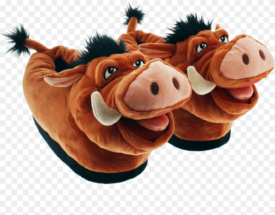 Pumbaa Slippers Sorrel, Plush, Toy, Cartoon Free Png