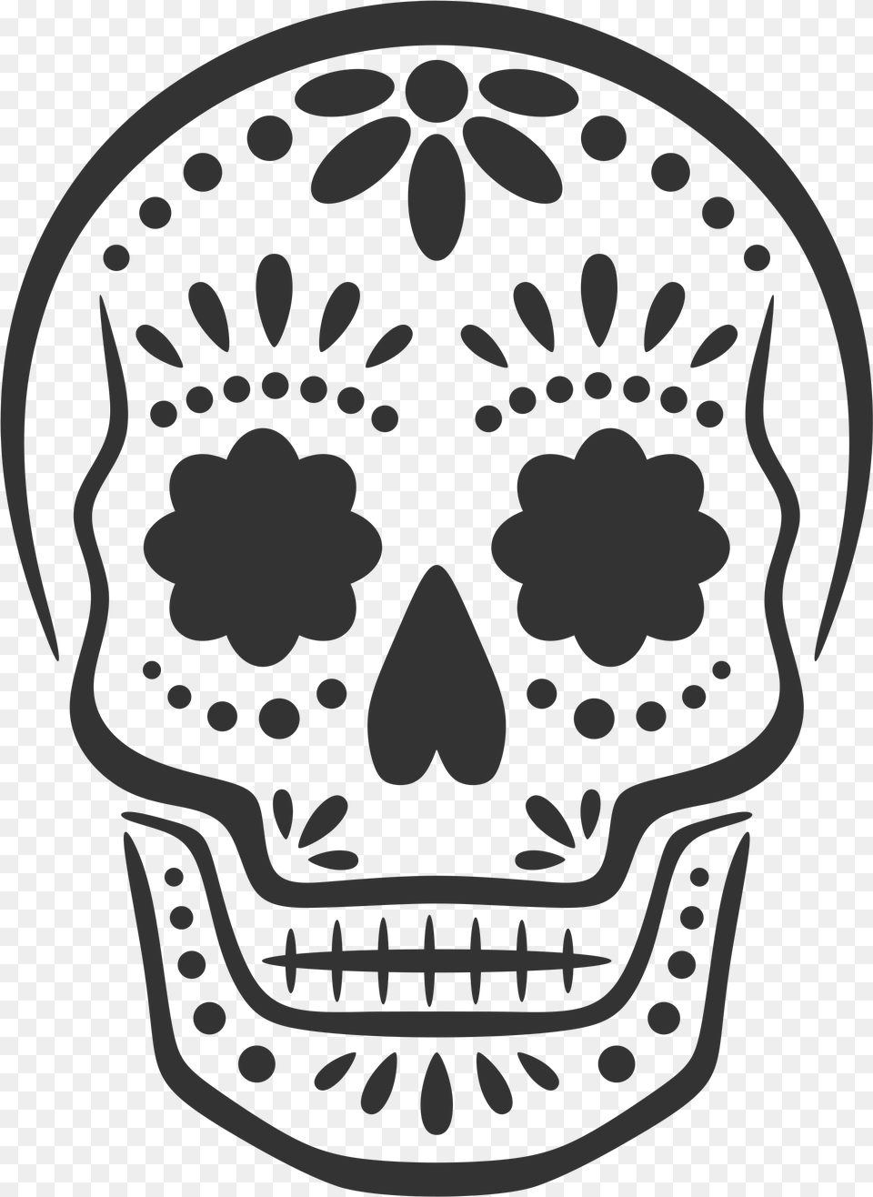 Pumpkin Carving Stencils Candy Skull, Stencil, Art, Drawing, Head Free Png Download