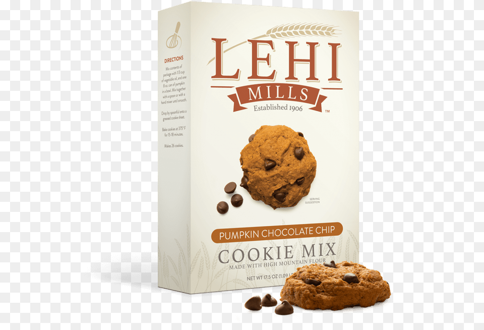 Pumpkin Chocolate Chip Cookie Mix Lehi Mills Blueberry Muffin Mix, Food, Sweets, Bread Png