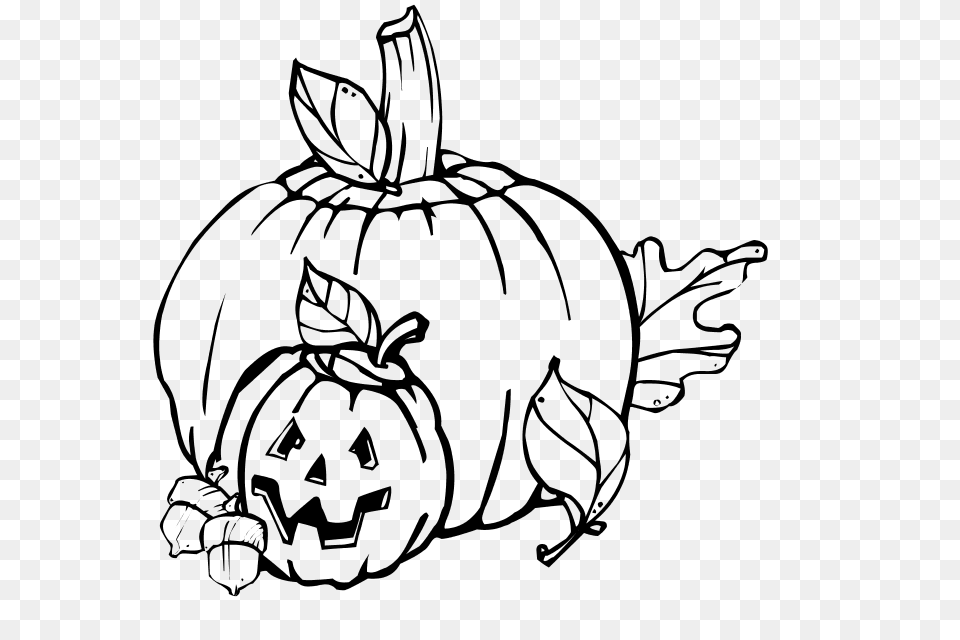 Pumpkin Clip Art Black And White, Gray Png
