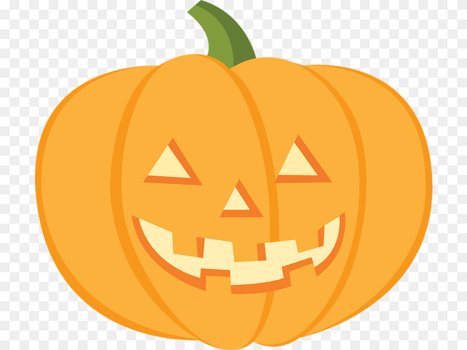 Pumpkin Clipart Jack O Lantern, Vegetable, Food, Produce, Plant Free Png
